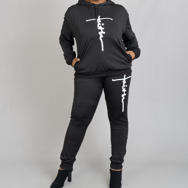 Black Faith 2pcs Jogger
