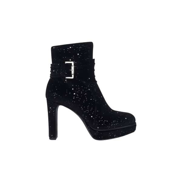 Black Glitter Boot