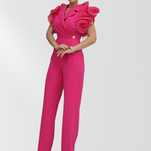 Ladies Fuschia Jumpsuit