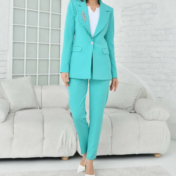 Women Mint 2pcs Suit