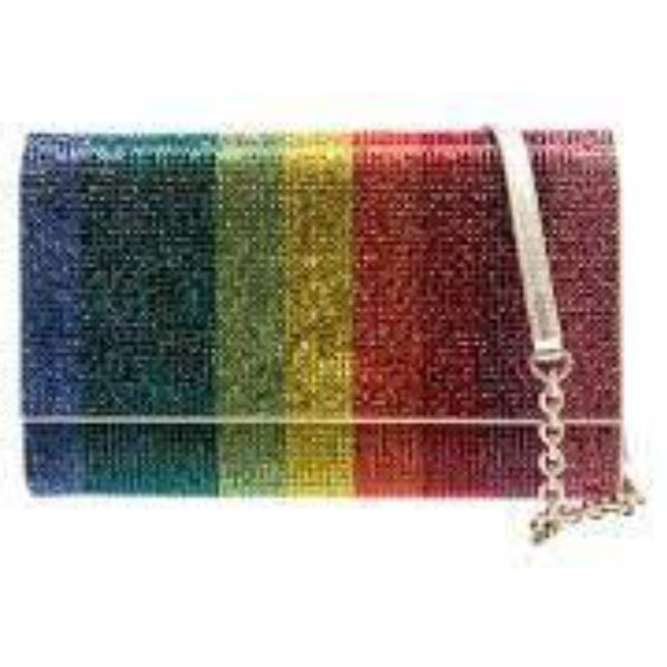 Crystal Embellished Satin Bag