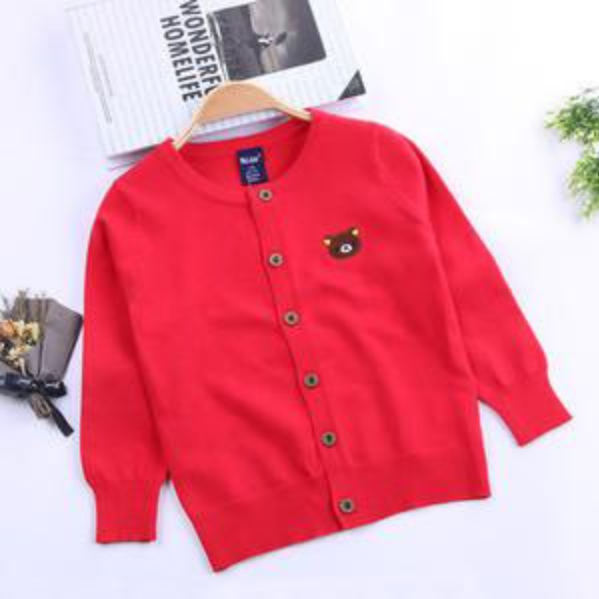 Red Luxurious handmade sweater for boys