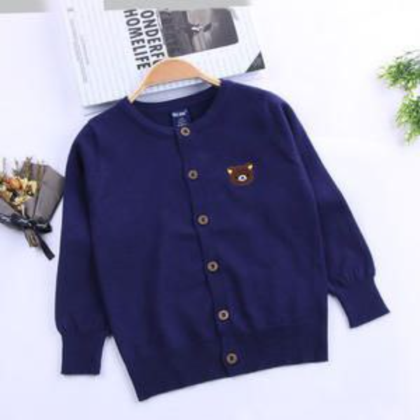Dark blue Luxurious handmade sweater for boys