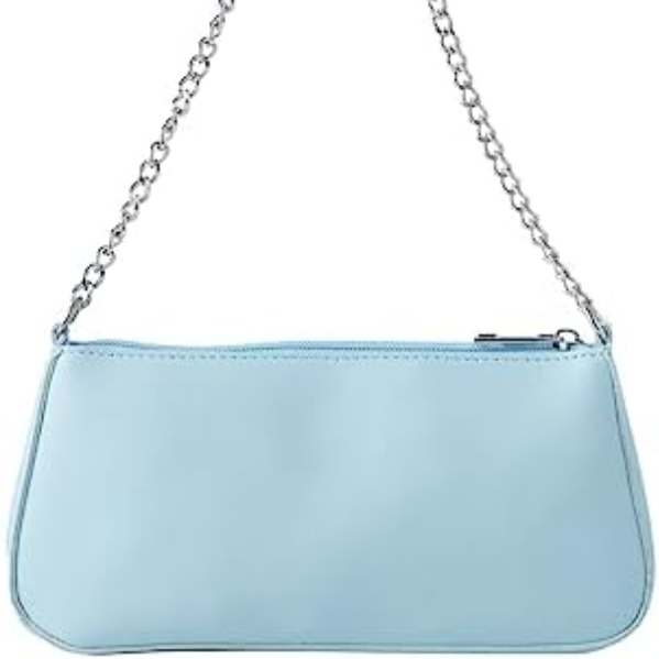 Solid color shoulder bag