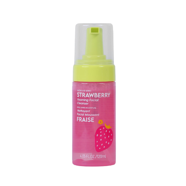 Strawberry foaming facial cleanser
