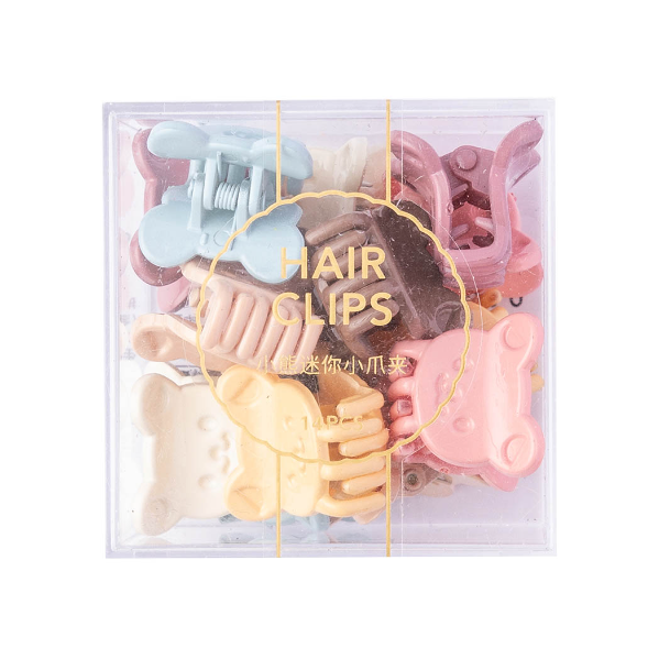 Cute bear mini hair claw clip