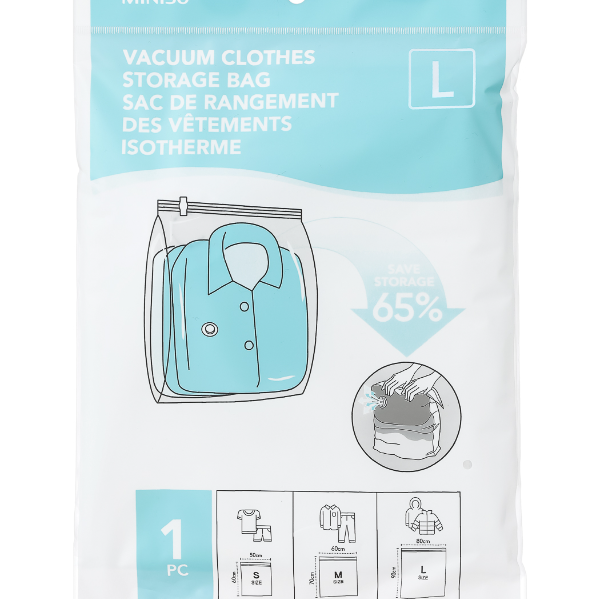 Vacuum clothes storage bag