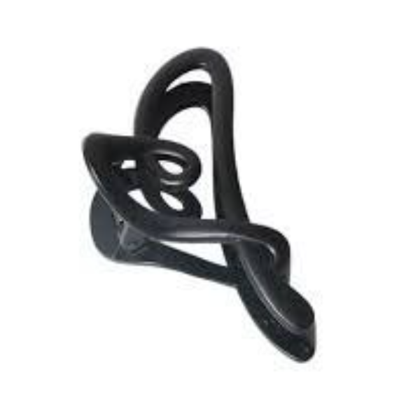 Black Heart-Shaped Claw Clip