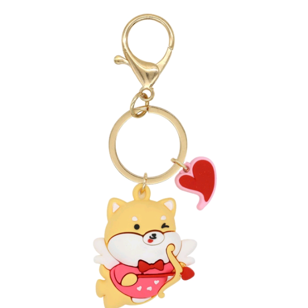 Pink romance series keychain