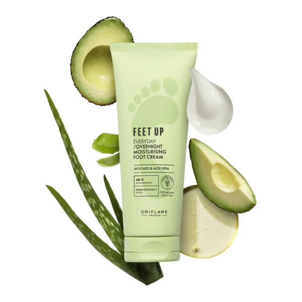 FEET UP EVERYDAY/OVERNIGHT MOISTURIZING FOOT CREAM