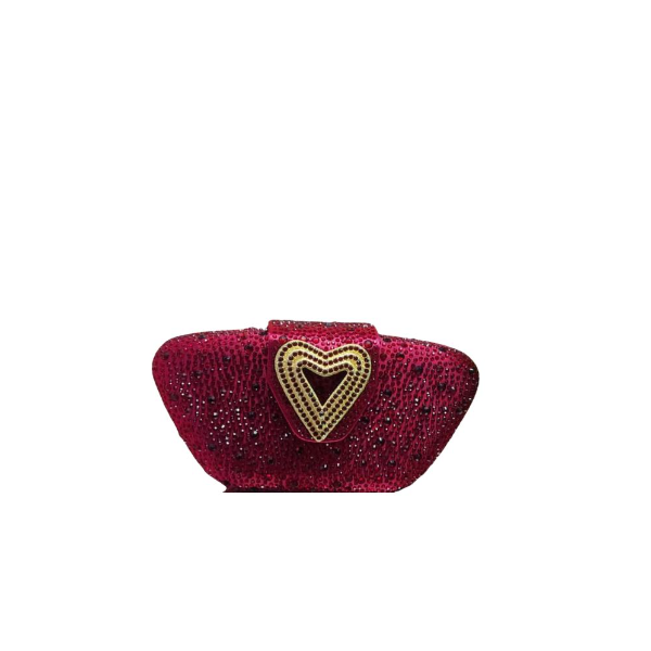 Red Rhinestone Clutch