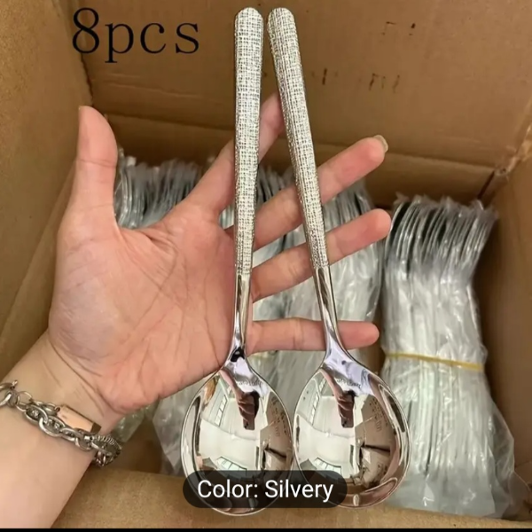 5pcs of stainless Hammering Spoon set