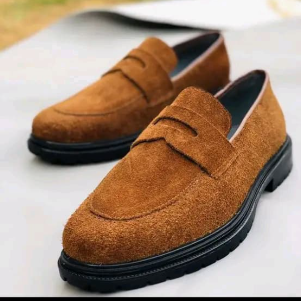 Brown Suede Loafer