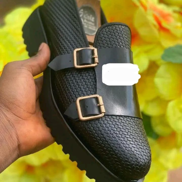 Double strap Basket Leather Loafer